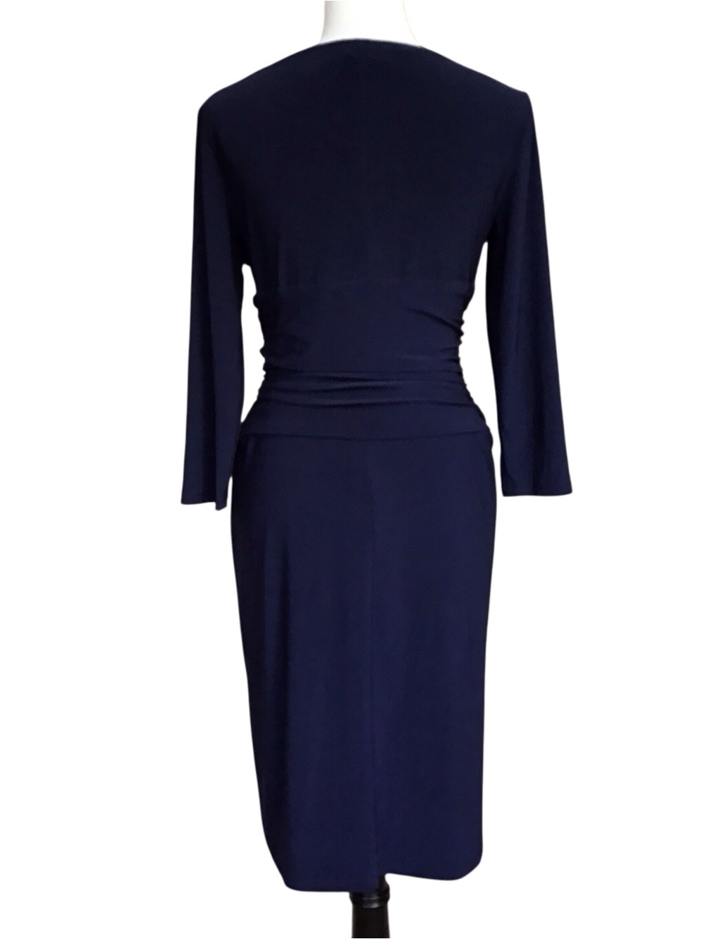 Lauren Ralph Lauren Blue Twist Front Dress - Picture 4 of 5
